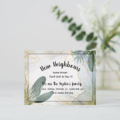 新しいパーソナライズされた近隣紹介カード – Mee ポストカード (スタンド正面)