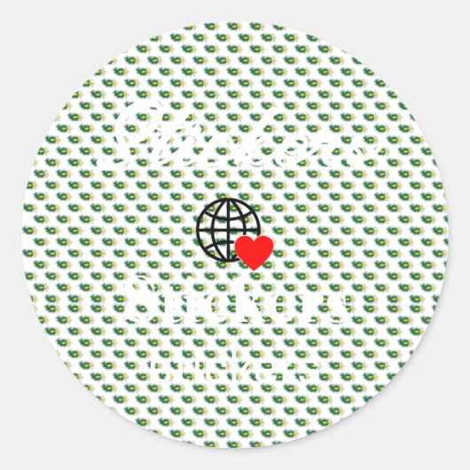 新しいパーソナライズテキストロゴステッカー ラウンドシール (正面)