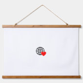 新しいパーソナライズ文字ロゴウッドトップトップウォールテースター 吊り下げ型タペストリー (正面3)