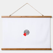 新しいパーソナライズ文字ロゴウッドトップトップウォールテースター 吊り下げ型タペストリー (正面3)