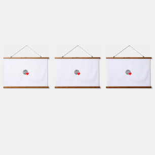 新しいパーソナライズ文字ロゴウッドトップトップウォールテースター 吊り下げ型タペストリー