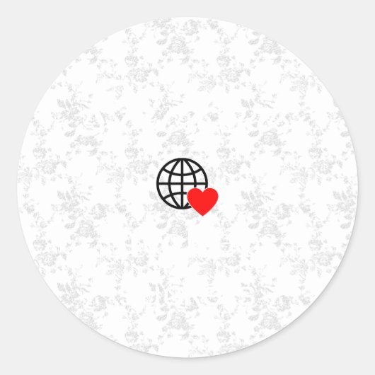 新しいパーソナライズ文字ロゴスタンプ ラウンドシール (正面)