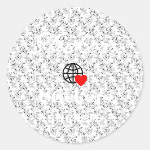 新しいパーソナライズ文字ロゴスタンプ ラウンドシール