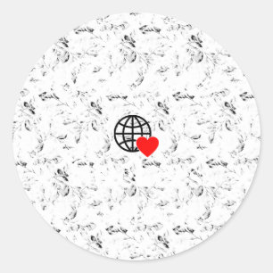 新しいパーソナライズ文字ロゴスタンプ ラウンドシール