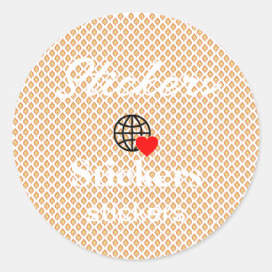 新しいパーソナライズ文字ロゴスタンプ ラウンドシール