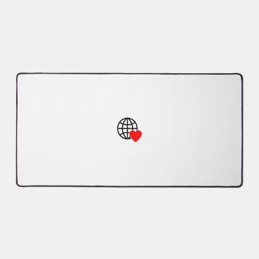 新しいパーソナライズ文字ロゴデスクマット デスクマット (正面)