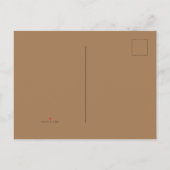 新しいパーソナライズ文字ロゴバチュラーパーティの呼び出し インビテーションポストカード (裏面)