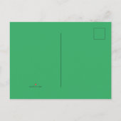 新しいパーソナライズ文字ロゴバチュラーパーティの呼び出し インビテーションポストカード (裏面)