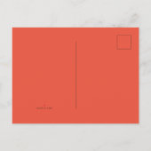 新しいパーソナライズ文字ロゴバチュラーパーティの呼び出し インビテーションポストカード (裏面)