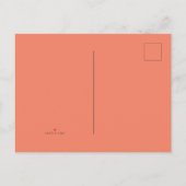 新しいパーソナライズ文字ロゴバチュラーパーティの呼び出し インビテーションポストカード (裏面)