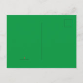 新しいパーソナライズ文字ロゴバチュラーパーティの呼び出し インビテーションポストカード (裏面)