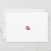 新しいパーソナライズ文字ロゴフラット招待状 招待状 (正面)