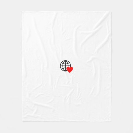 新しいパーソナライズ文字ロゴフリースブランケット フリースブランケット (正面)