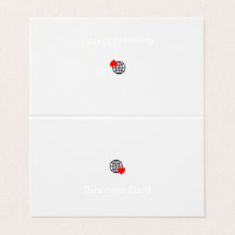 新しいパーソナライズ文字ロゴ折り畳み名刺