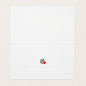 新しいパーソナライズ文字ロゴ折り畳み名刺 名刺 (内部フラット)