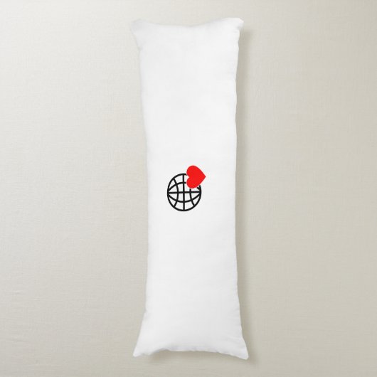 新しいパーソナライズ文字ロゴ抱き枕 ボディピロー (正面縦)