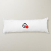新しいパーソナライズ文字ロゴ抱き枕 ボディピロー (裏面)