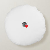 新しいパーソナル文字ロゴ円枕 ラウンドクッション (裏面)