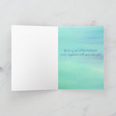 新しいヒマワリの仕事おめでとう カード (内部)