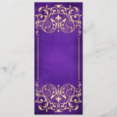 新しいビクトリアン:金ゴールドとナス結婚のメニュー メニュー (裏面)