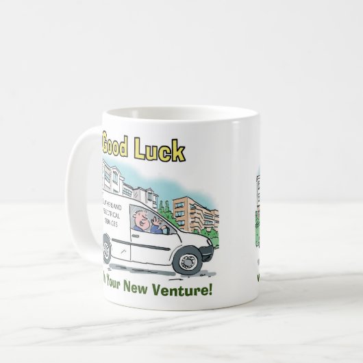 新しいビジネスの成功 コーヒーマグカップ (正面左)