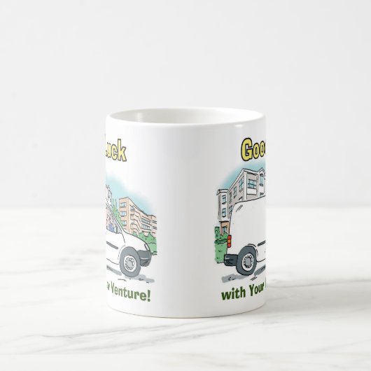 新しいビジネスの成功 コーヒーマグカップ (中央)