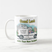 新しいビジネスの成功 コーヒーマグカップ (左)