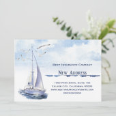 新しいビジネスの新しい住所 案内状 (スタンド正面)