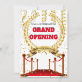 新しいビジネスグランドオープニングレッドカーペットのゲストVIP 招待状 (正面)