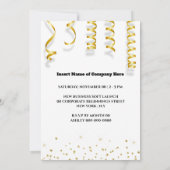 新しいビジネスグランドオープニングレッドカーペットのゲストVIP 招待状 (裏面)