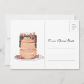 新しいビジネスポストカード 招待状 (裏面)