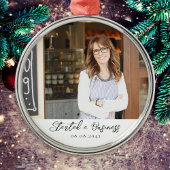 新しいビジネスマイルストーンの写真画像 メタルオーナメント