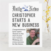 新しいビジネス-新しい名刺の開始 カード (黄色い花)