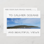 新しいビューの移動 ポストカード (正面/裏面)
