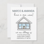 新しいビューウィンドウ引っ越しました 案内状 (正面)