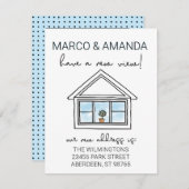 新しいビューウィンドウ引っ越しました 案内状 (正面/裏面)