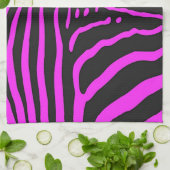 新しいピンクブラックゼブラ印刷アクセサリーカスタマイズ-  キッチンタオル (折り畳み)