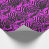 新しいピンクブラックゼブラ印刷アクセサリーカスタマイズ-  ラッピングペーパー (角)