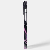 新しいピンクブラック大理石モノグラムIphone Pro Max 14 Case-Mate iPhoneケース (裏面 / 左)