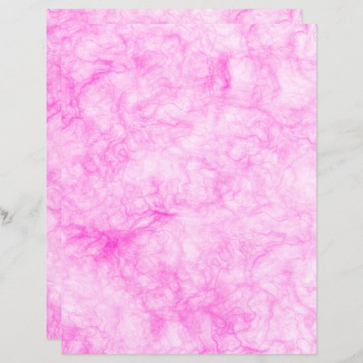新しいピンクマーブル文房具紙 (正面/裏面)