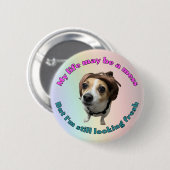 新しいピン 缶バッジ (正面&裏面)