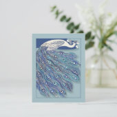 新しいピーコック ブライダルシャワーの招待状 招待状 (スタンド正面)