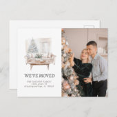 新しいファミリーホームシルバーの動素朴動の発表 案内ポストカード (正面/裏面)