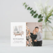 新しいファミリーホームシルバーの動素朴動の発表 案内ポストカード (スタンド正面)