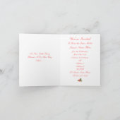 新しいフェアリープリンセスのベビーシャワーカード 招待状 (内部)