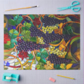 新しいフェイクステンドグラス葡萄デコページ紙 薄葉紙 (クラフト)