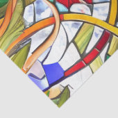 新しいフェイクステンドグラス葡萄デコページ紙 薄葉紙 (詳細)