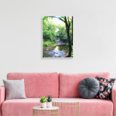 新しいフォトサンライトテネシー山脈クリークツリー キャンバスプリント (インサイチュ (リビング))