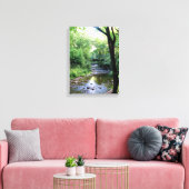 新しいフォトサンライトテネシー山脈クリークツリー キャンバスプリント (インサイチュ (リビング))