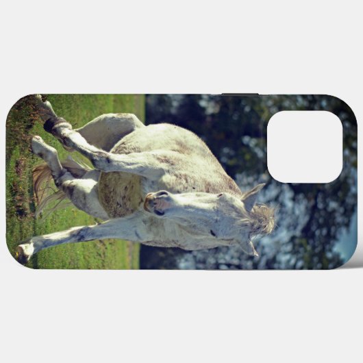 新しいフォレストホワイトポニーポおもしろいーズ Case-Mate iPhoneケース (裏面 (横))